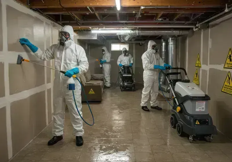 Basement Moisture Removal and Structural Drying process in Phillips County, AR